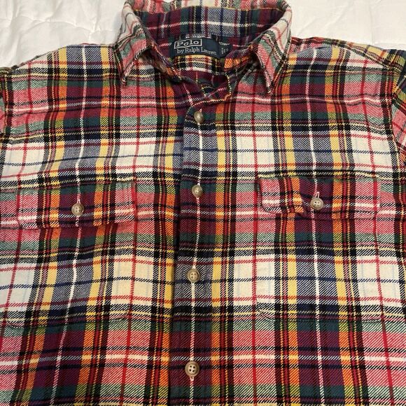 Polo Ralph Lauren Other - Polo Ralph Lauren Tartan Plaid Large Shirt Patchwork Western Cowboy Flannel